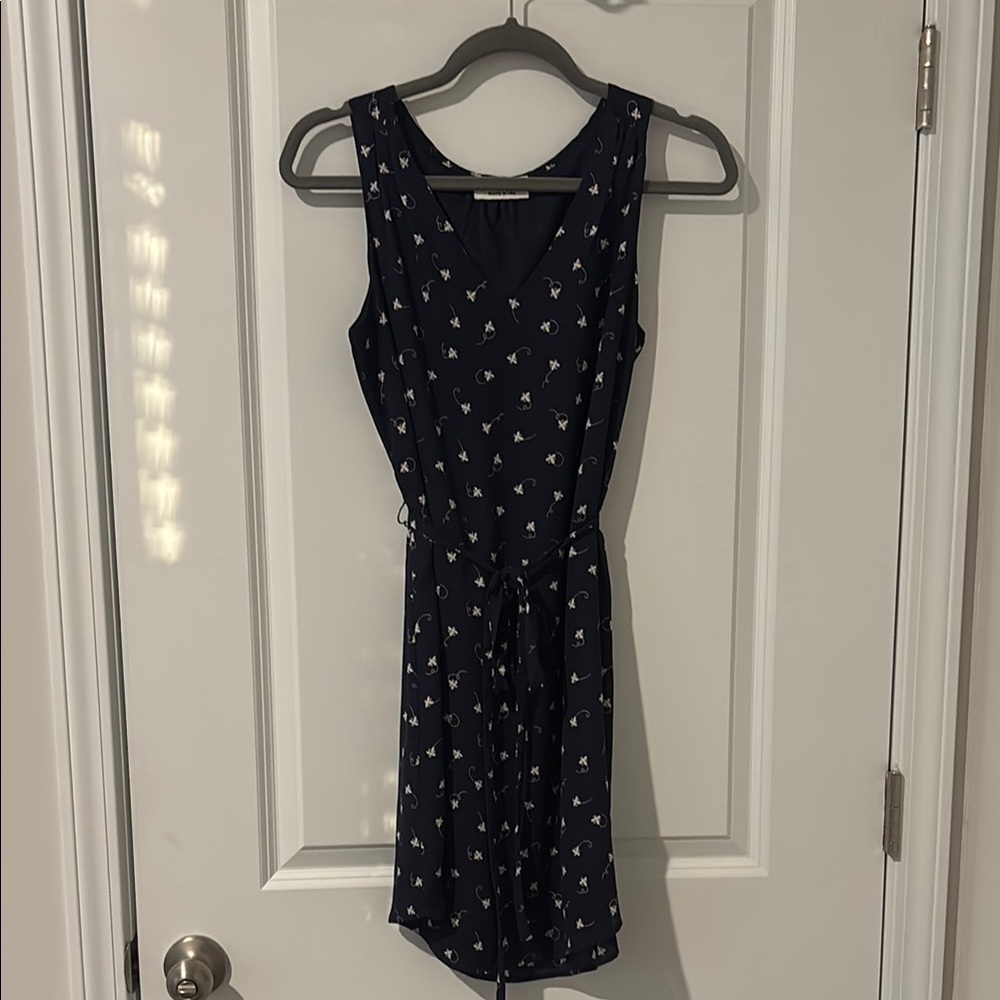 Navy Blue Sleeveless Dress